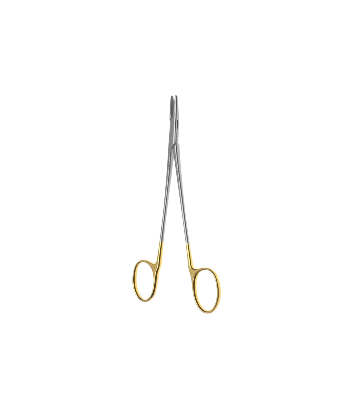 Crile-Wood Power Tungsten Carbide Needle Holder – Straight Serrated Flat Handle