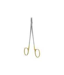Crile-Wood Power Tungsten Carbide Needle Holder – Straight Serrated Flat Handle