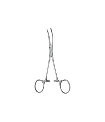 Kocher Haemostatic Forceps – Curved Serrated Flat Handle