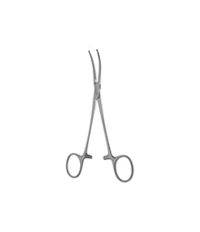 Kocher Haemostatic Forceps – Curved Serrated Flat Handle
