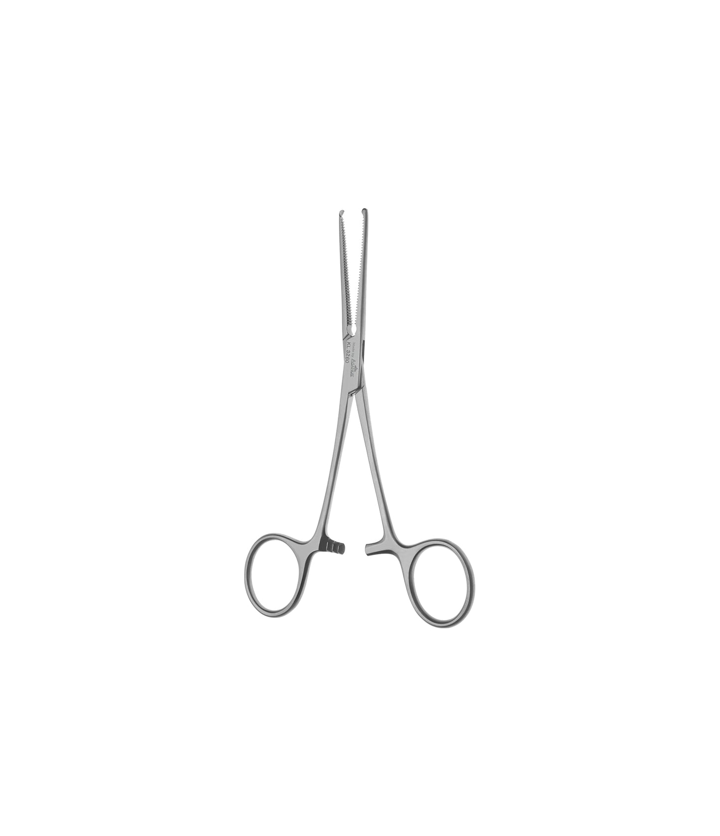Kocher Haemostatic Forceps – Straight Serrated Flat Handle
