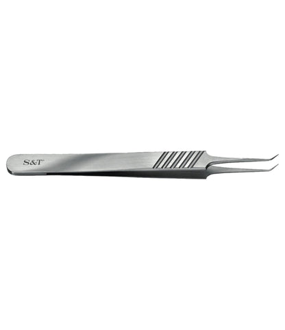 S&T Microsurgical Forceps – 45° Angled