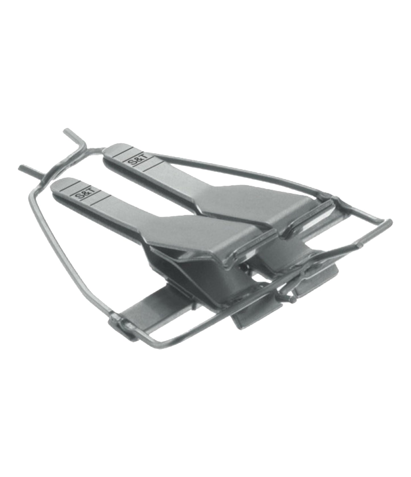 S&T ABB-3 V Double Micro Vessel Clamp, Approximator with frame, 17 mm, for veins (00412)