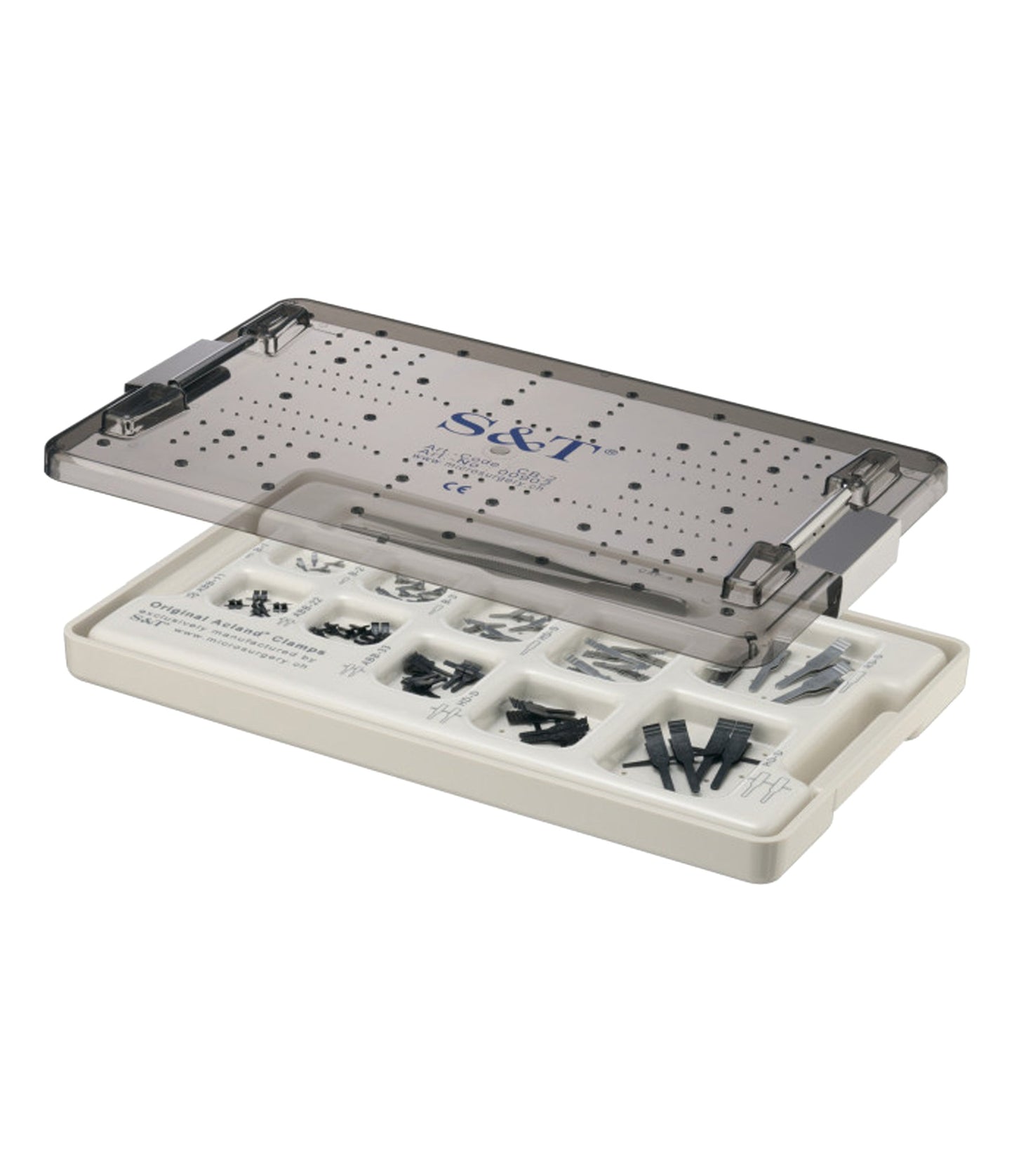 S&T CB-2 Micro Clamp Sterilisation Case 290x175x33mm (00902)