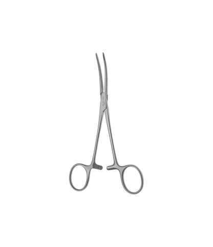 Rochester-Pean Haemostatic Forceps – Curved Serrated Flat Handle