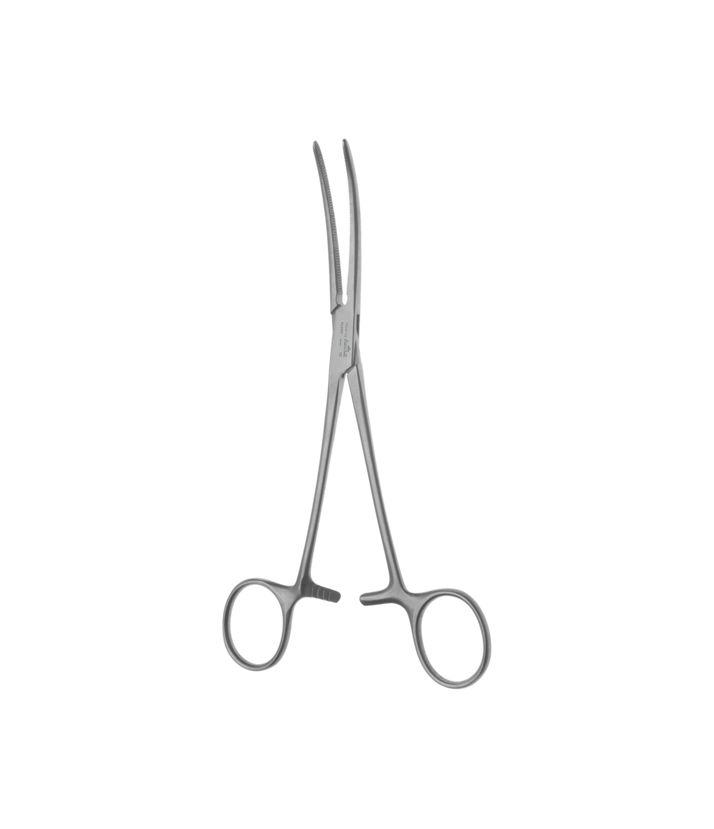 Rochester-Pean Haemostatic Forceps – Curved Serrated Flat Handle