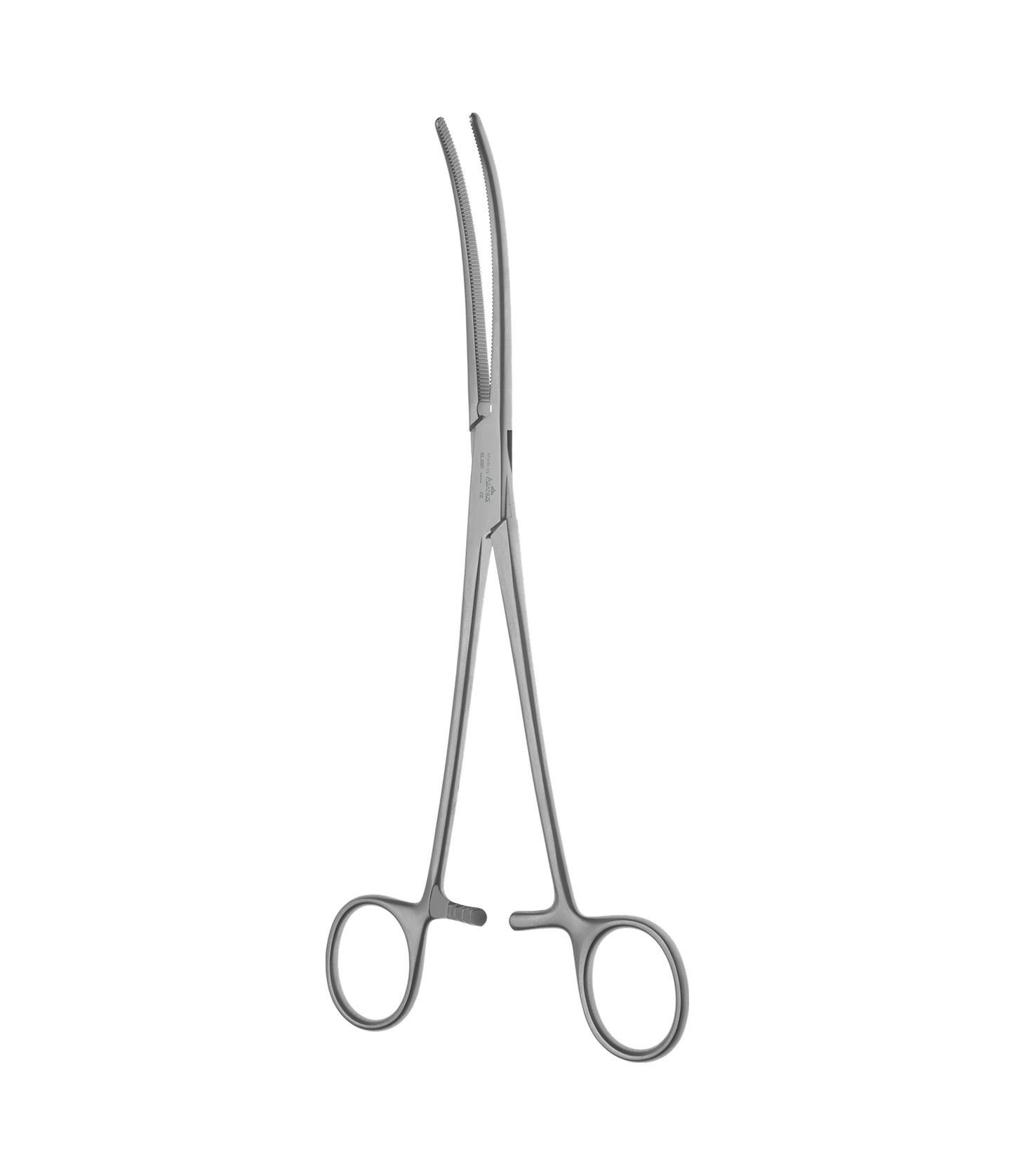 Rochester-Pean Haemostatic Forceps – Curved Serrated Flat Handle